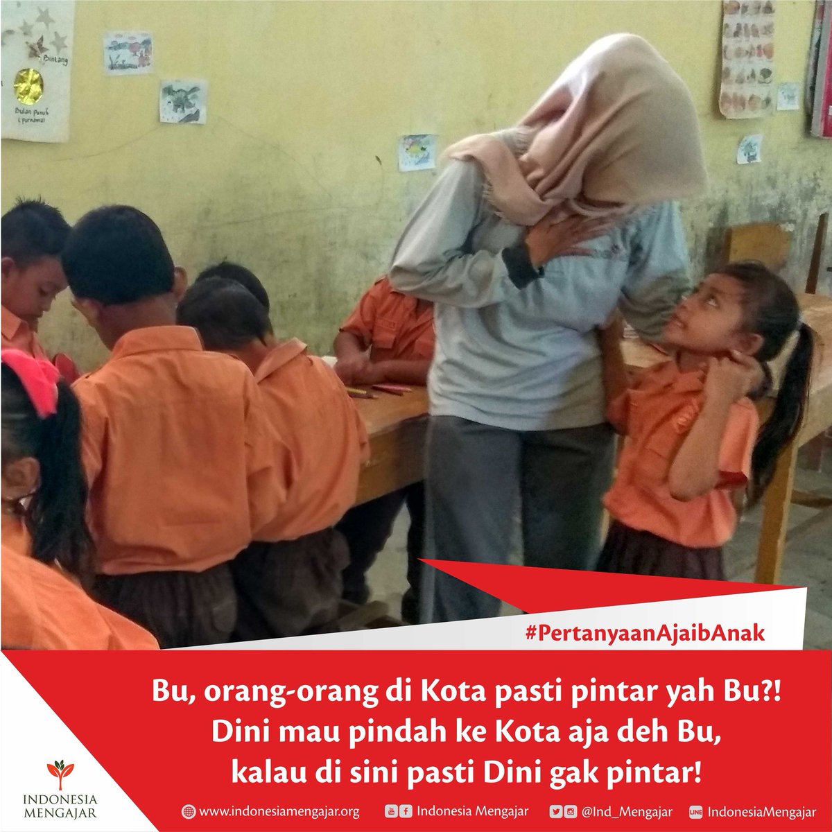 Ind_Mengajar's tweet image. Nah, apa jawaban kreatifmu untuk pertanyaan ini? Share jawabanmu ya!

[Yuk, ikut #IuranPublik #IndonesiaMengajar #PakeTcash! Caranya mudah, pilih menu “Bayar/Beli”, klik “Donasi” dan pilih menu Gerakan Indonesia Mengajar, kemudian masukkan nominal yang ingin didonasikan]