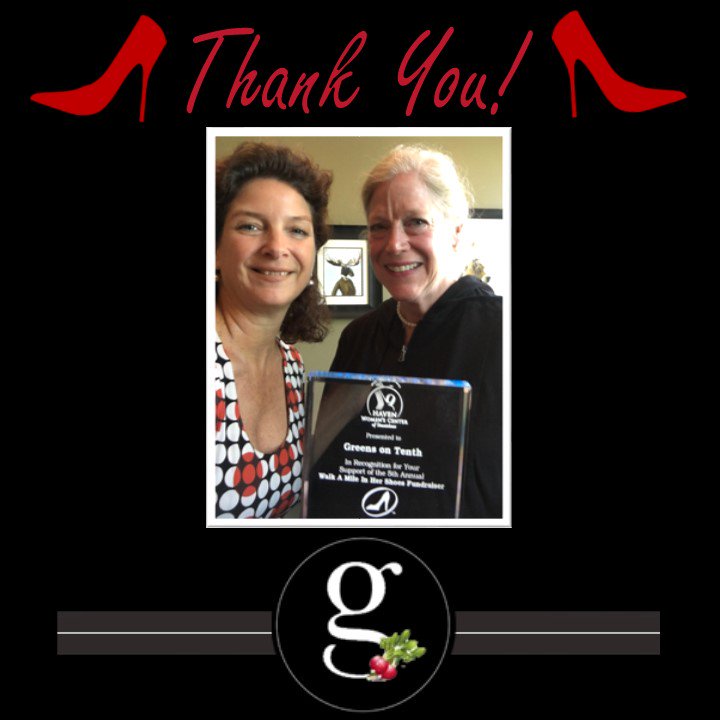 HavenWCS's tweet photo. Thank you, @Greensontenth for supporting Haven's Walk a Mile after party. The fabulous food, staff, and perfect location helped make this year's event a huge success! We look forward to celebrating with you again. #havenwcs #greensontenth #support https://t.co/g406jrywWA