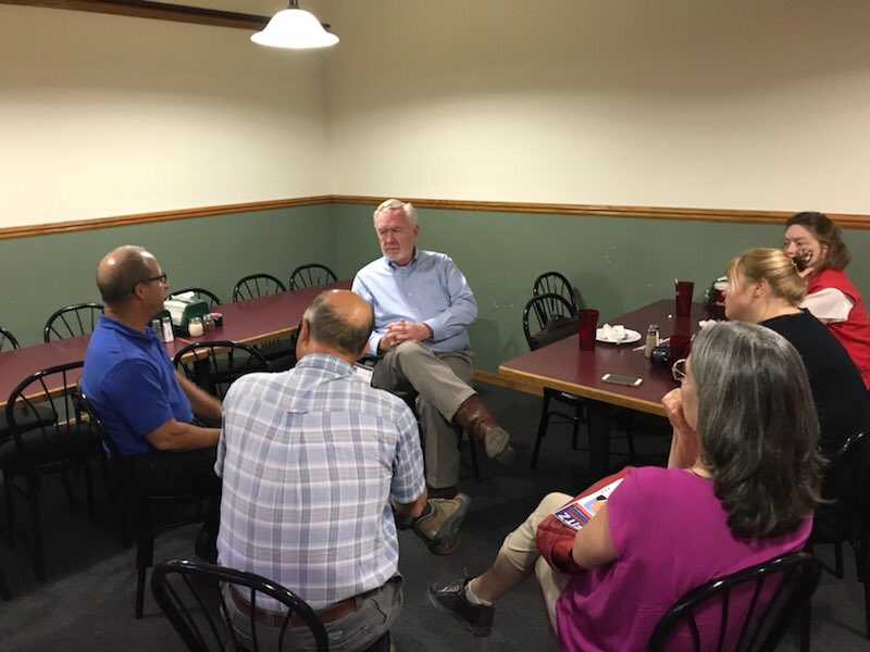 LtColFitzgerald's tweet photo. Had a great listening session at Opie’s in Chanute this afternoon as part of my 25 county tour. #ksleg https://t.co/WD5vXBBOc0