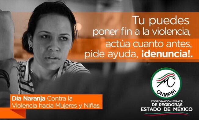 OnmPriRegEdoMex's tweet photo. Pongamos fin a la violencia contra las mujeres y niñas.
#DíaNaranja #ONMPRI https://t.co/DbZL7R21He