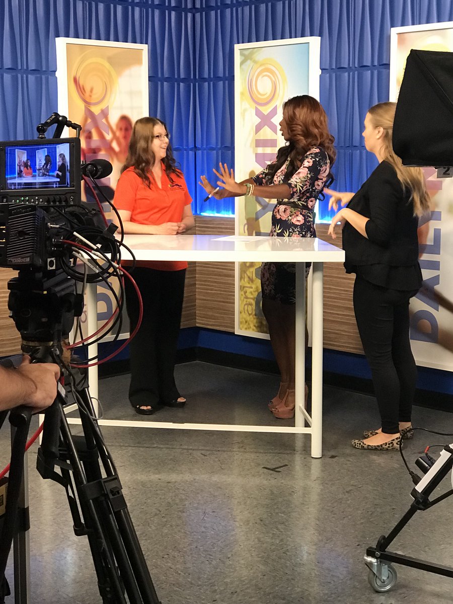 AzCDHH's tweet photo. We had a great time on @aztv7 this morning! We discussed our new Support Service Provider program which helps those with combined vision and hearing loss participate in activities and complete daily tasks independently. View our segment here: https://t.co/9vbwkXsbXR https://t.co/YLXJL7e4Wy