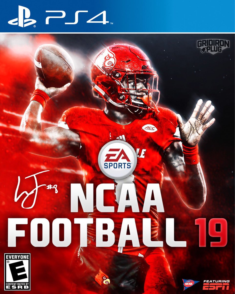 GridironPlug's tweet photo. Custom “NCAA Football 19” Cover featuring 2016 Heisman Trophy Award Winner, @Lj_era8 ! 
(via @GridironPlug) https://t.co/nB6KE0kvlE