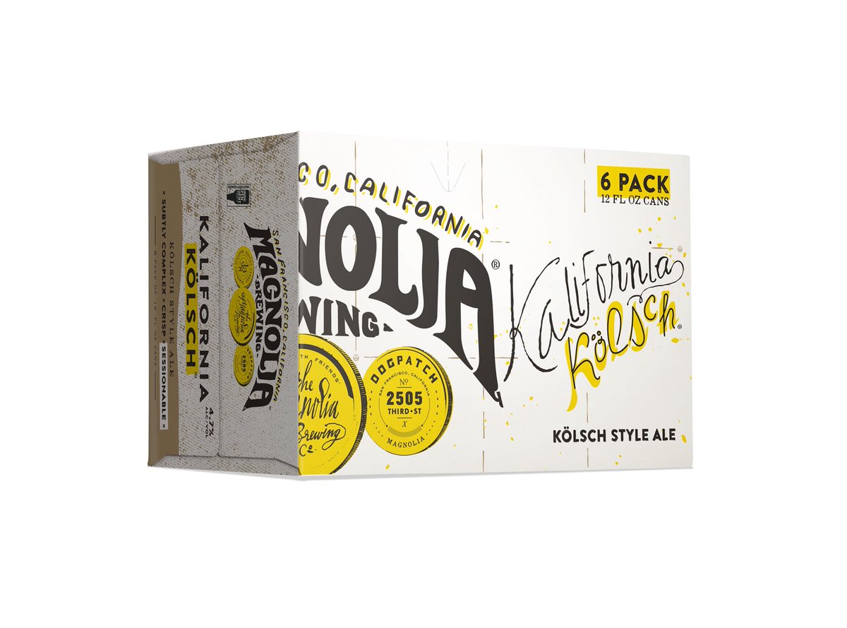 We have some exciting news to share! Our Kalifornia Kölsch &amp; Proving Ground IPA cans/6 packs have gotten a makeover! We’ve refreshed the packaging to reflect Magnolia’s present &amp; future. Be on the lookout for our new cans throughout the Bay Area and at <a href="/magnoliapub/">magnoliapub</a> 👍🍻