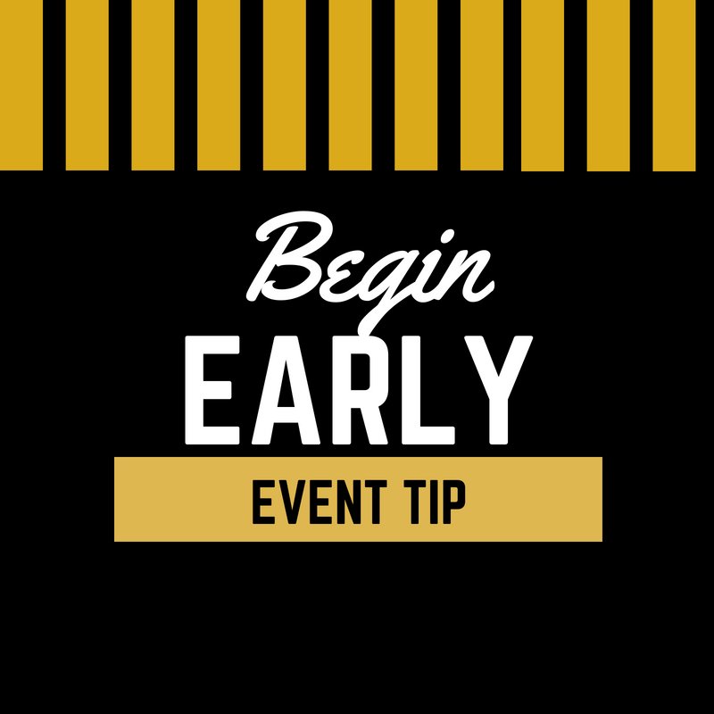 TBakerGrp's tweet photo. Itโs NEVER too early to plan. Donโt let another day pass before officially planning your event. Space, vendors, guest lists and more - theyโre all items you want to luck down as soon as possible. #EventProduction #TheBakerGroup #EventPlanningTip https://t.co/YXMWz8S6F3