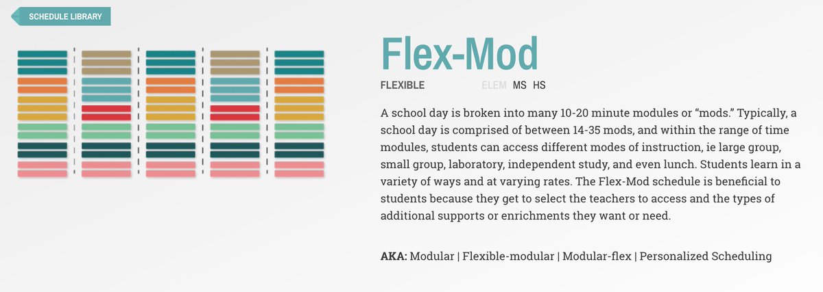 UnlockingTime's tweet image. Drumroll..And the answer to our Monday poll was...Flex-Mod Scheduling. Learn the things you should consider + advantages of this schedule. Plus dive into case studies &amp;amp; sample school schedules. All FREE --&amp;gt; buff.ly/2Og4CQU. 
#MasterScheduling #ScheduleMapping #MEMSPAchat