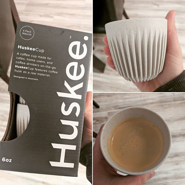 Don't normally have 2 coffees before 9 but my <a href="/huskeecup/">Huskee</a> order from the Kickstarter campaign I supported 12 months ago just arrived and I wanted to try them out immediately. 
These cups are made from the coffee husk so they reduce the waste from coffee production. They are s…