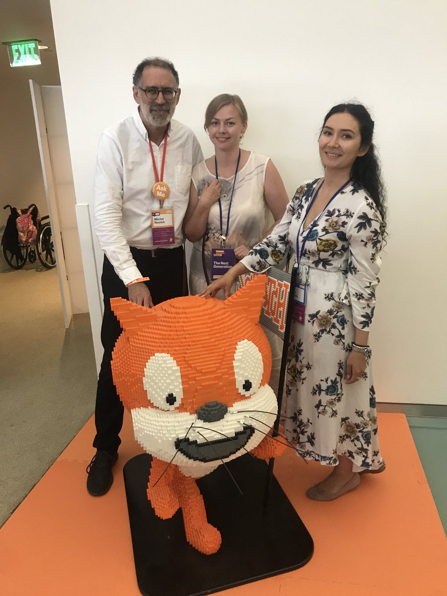 Excited to be here for Scratch conference with the inventor! Scratching the surface of future kids coding :-P #ScratchMIT2018 <a href="/scratch/">Scratch Team</a> <a href="/EPAM_Canada/">EPAM Canada</a> <a href="/EPAMSYSTEMS/">EPAM Systems</a> @epam_minsk <a href="/epamsystems/">EPAM Systems</a>