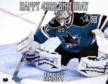 Happy 43rd Birthday to former goalie Evgeni Nabokov (Nabby) 