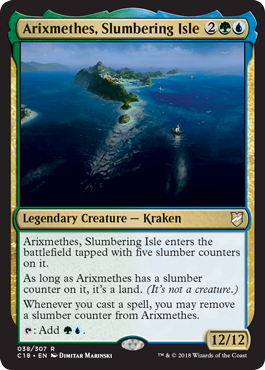 Having built and played the world's first Arixmethes commander deck, playing with this Legendary Kraken feels like playing UG Infect in Modern but with commander damage instead of poison counters. #MTGC18 #WotCstaff Having built and played the world's first Arixmethes commander deck, playing with this Legendary Kraken feels like playing UG Infect in Modern but with commander damage instead of poison counters. #MTGC18 #WotCstaff