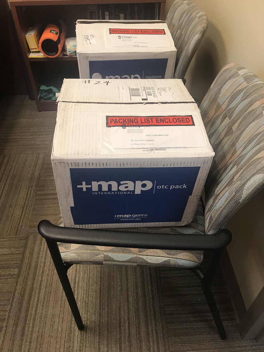 <a href="/SeaMercy1/">Sea Mercy</a> #missionpacks arrived today! So excited to serve the people  in the remote islands of #Fiji 
Working as a #physician <a href="/DrKevinCampbell/">Dr. Kevin Campbell, MD, FACC, MBA</a> <a href="/rnmedic26/">mary</a> cannot wait for our adventure!