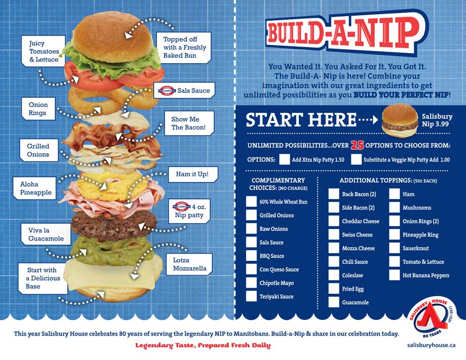 Like most guys, we really enjoy sitting down and putting a delicious nip in our mouth. If you want to experience this Winnipeg tradition, head to the nearest Salisbury House and order up some nips. #tourguidetip1