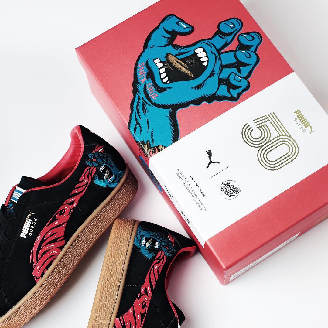 Deals Canada on Twitter: "Crazy packaging details on this one. The Santa Cruz x PUMA celebrates the 50th anniversary of Suede classic Available at select retailers like @LIVESTOCKcanada
