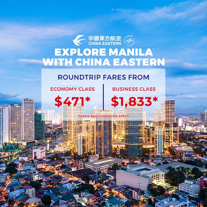 mangotours's tweet image. Still looking for a summer vacation destination? Look no further than the #Philippines. With both beautiful beaches and metropolitan cities, you’ll never get bored. Whether it’s for business or for pleasure, let @ChinaEasternNA take you there for less. #FlyCEA