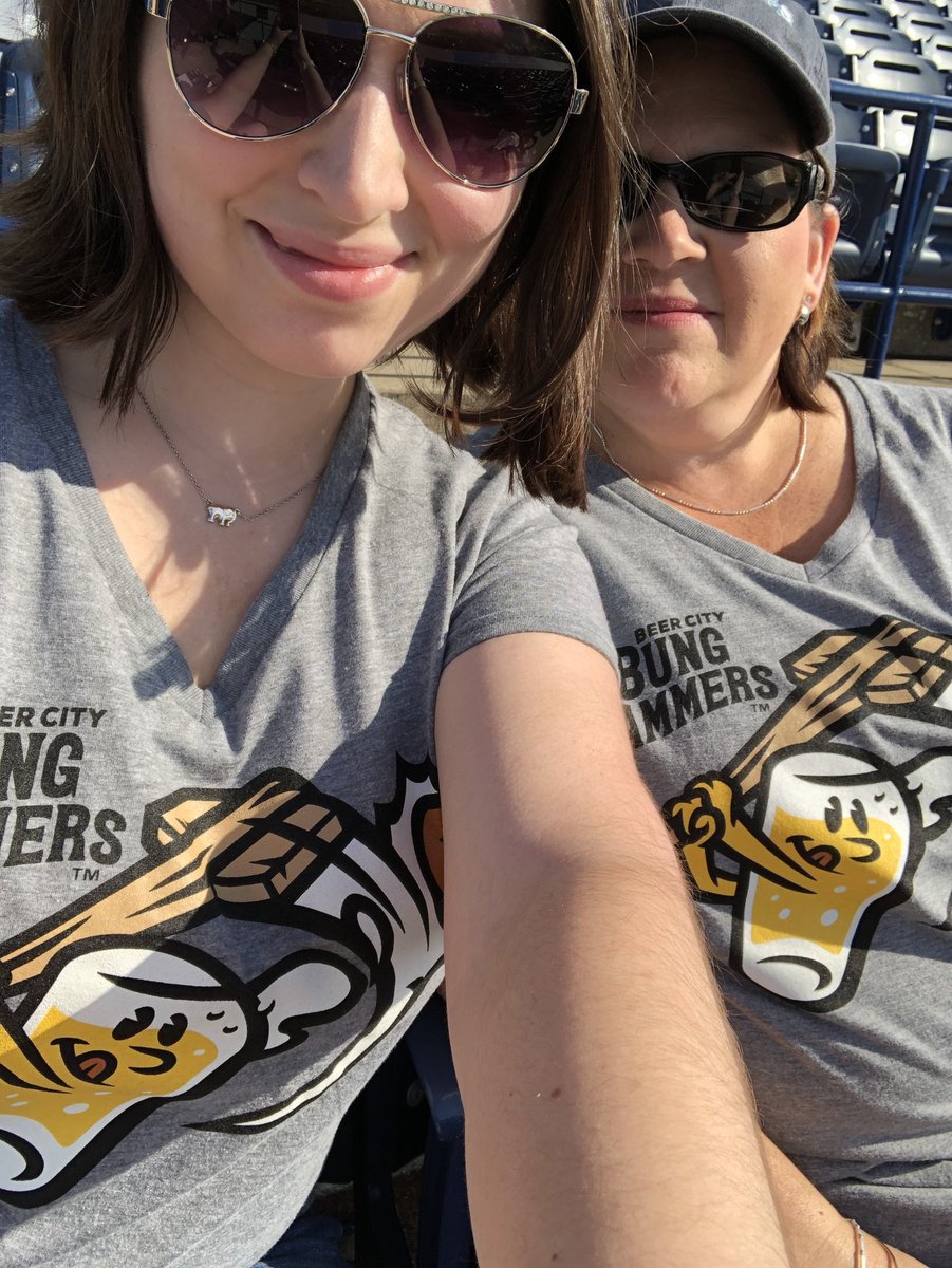 wmwhitecaps's tweet photo. We love seeing #BungLife gear at the ballpark! @MeaghanAlexis we hope to see you on August 4 for Bung Hammers night! https://t.co/F0NtyPtHwn