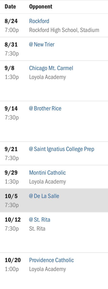 LAFootballAC's tweet photo. #2018Schedule #GoRamblers https://t.co/i6S9obRC3a