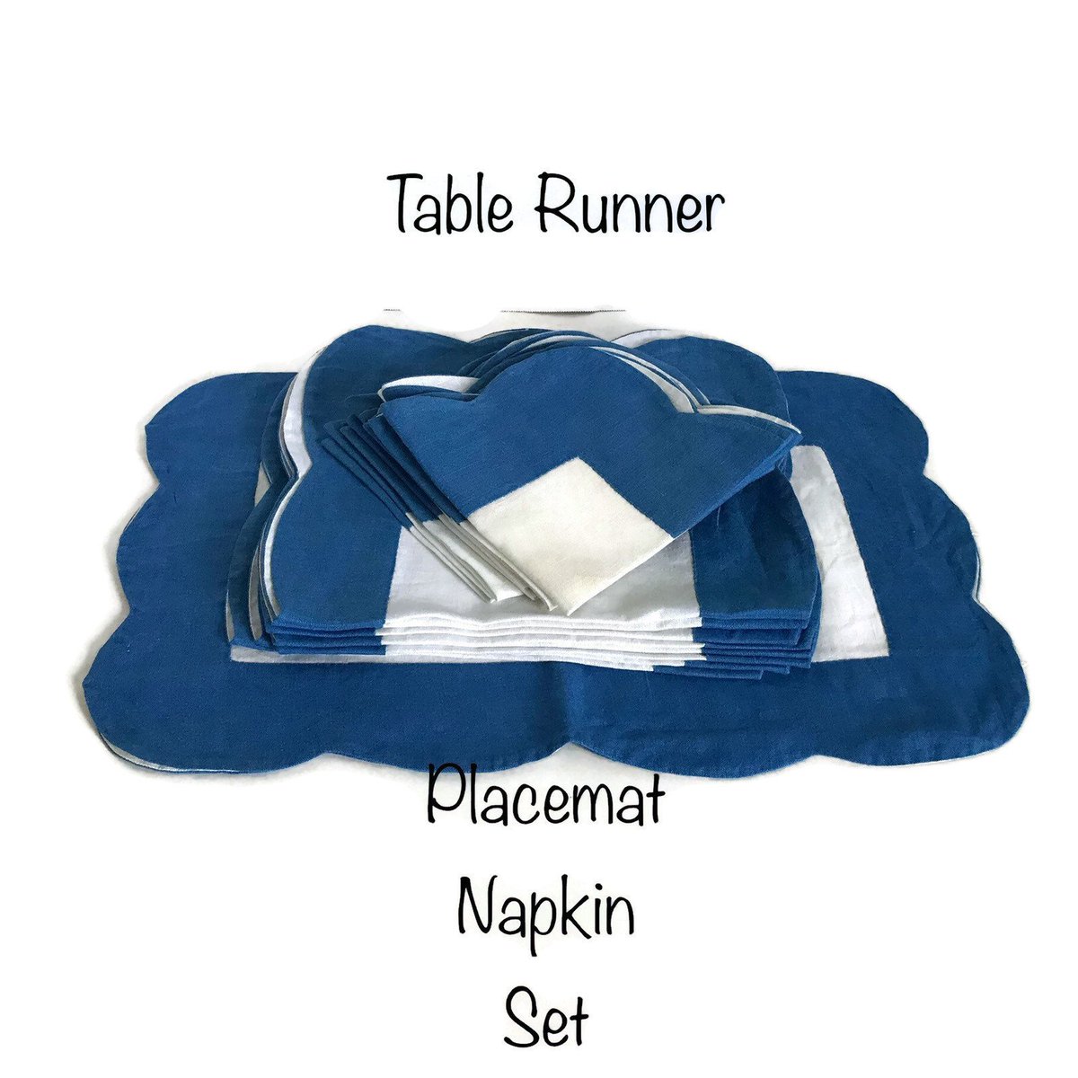 MerrilyVerilyVi's tweet photo. #Vintage Table Linens Set, 21 Pieces #TableRunner Placemats #Napkins, Handmade Blue and White Linen, Scallop Edges #Placemat Set of Eight https://t.co/RBtIpRTdGx #housewares #blue #housewarming #rectangle #white #linentable #wiseshopper #luncheon https://t.co/AyEHtJ9YC8