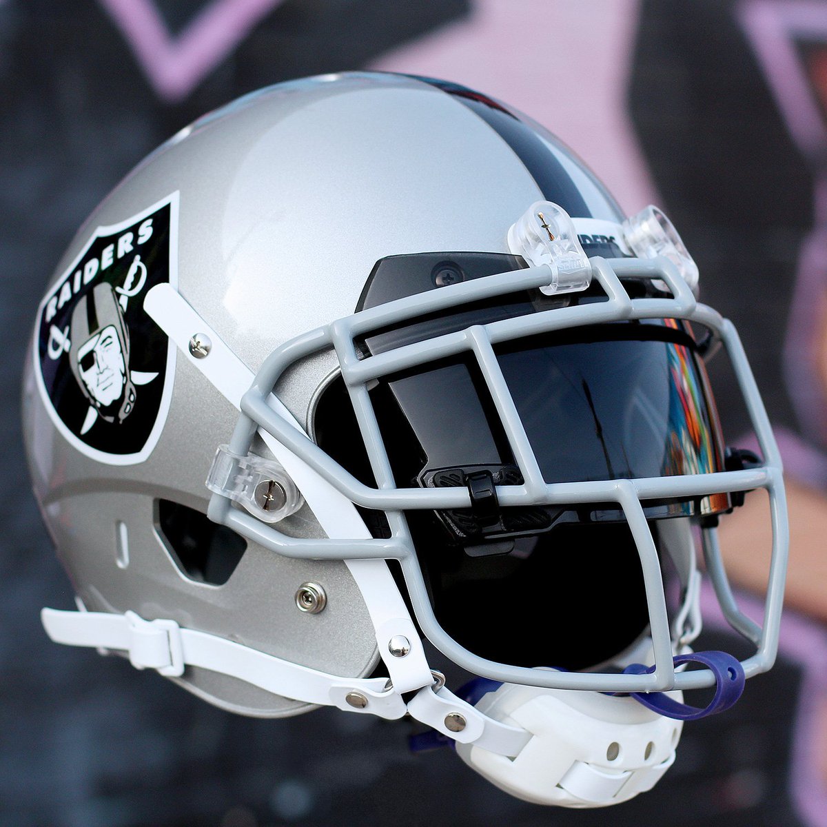 _empiregraphics's tweet photo. Marshawn Lynch Raiders helmet I put together. See more pics of this helmet on my Instagram. @_empiregraphics https://t.co/U3PXcdGJOB
