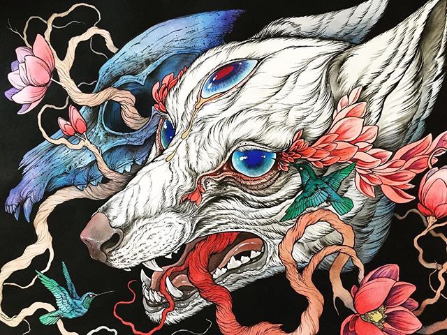 BeautifulBzarre's tweet photo. Just WOW!!! So in love with this beautiful painting by @Caitlin_Hackett, "The Howling Ghosts" on view now at @redtruckgallery in New Orleans 

~               
#BEAUTIFULBIZARREMAGAZINE #ARTMAGAZINE #ART #WEARABLEART       
Subscribe today > https://t.co/TwDo6IaSKJ https://t.co/b1KnSxk8Cl