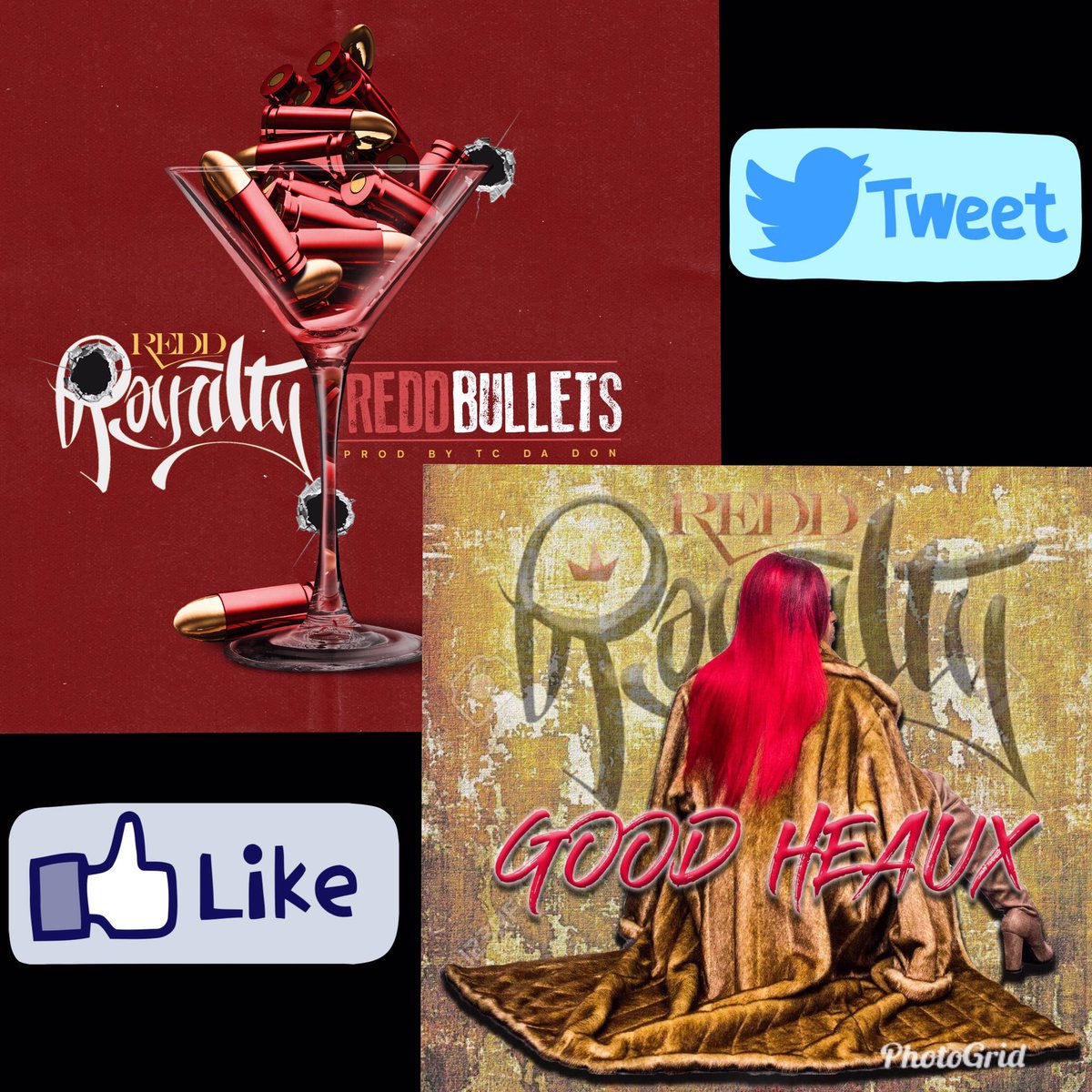 REDDROYALTYTV's tweet photo. 🚨Available now🚨@iTunes @AppleMusic @Spotify @GooglePlay @TIDAL @pandoramusic @Deezer & more‼️Go get it now 📲#ReddBullets #GoodHeaux #ReddRoyalty prod by @IAMTCDADON https://t.co/Yx3G7c3SWU