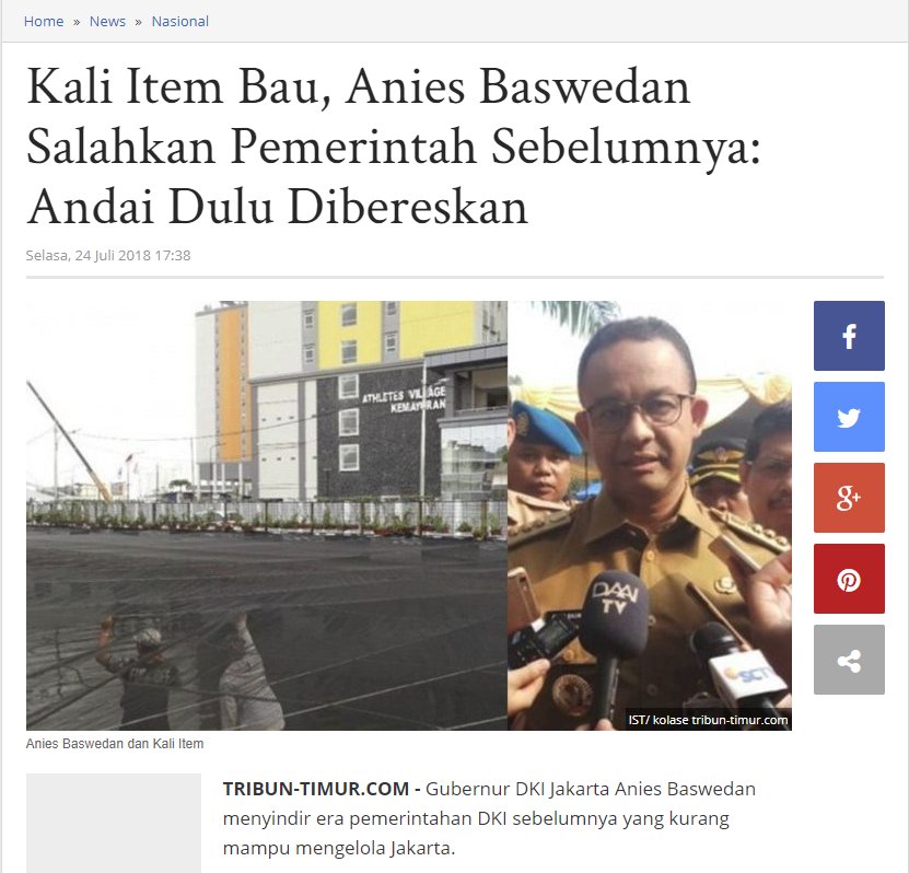Salahkan saja semuanya, biar ramai, biar mengaduh sampai gaduh.....

#Jakarta #Aniesbaswedan #AsianGames2018 #KaliItem #Jokowi #2019GantiPresiden #2019TetapJokowi #GabenerWaring