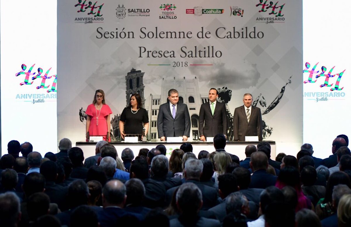 mrikelme's tweet photo. En el marco de la celebración del 441 Aniversario de #Saltillo, hacemos la entrega de preseas a lo más destacado de la capital coahuilense. ¡Un gran orgullo para nuestro estado! 
Muchas felicidades a los galardonados . https://t.co/oake0ZyPuH