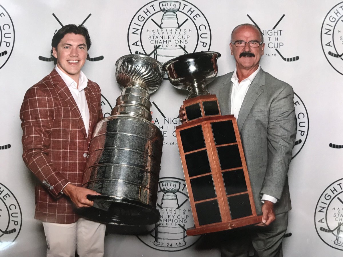 caryeades's tweet photo. Amazing time in Mpls y-day attending @TJOshie77 ‘s “A NIGHT WITH THE CUP” ! Thought I’d bring CLARKIE along to join in the fun with LORD STANLEY ! #🏆 🏆 https://t.co/1sdh4XPCBe