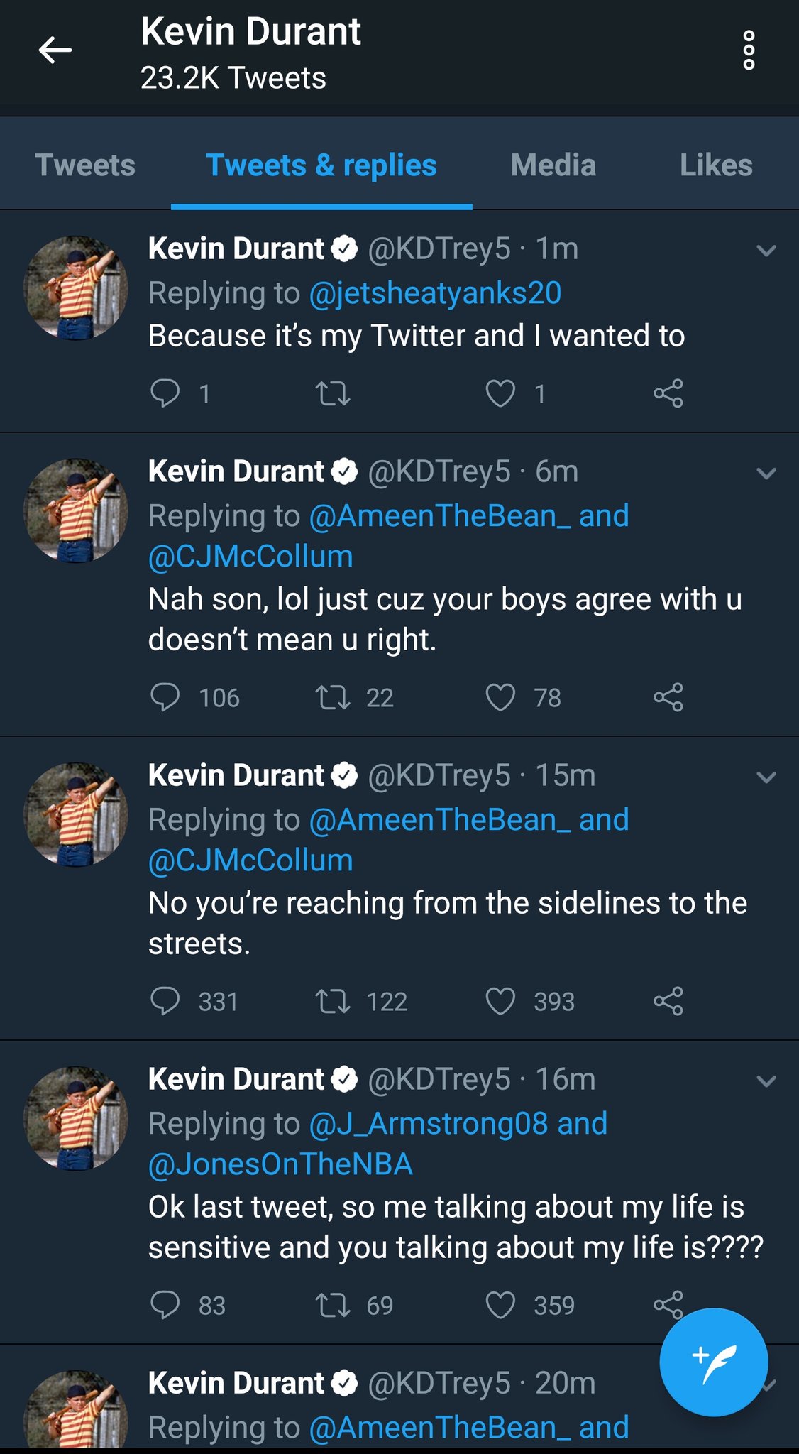 Kd on twitter hotsell