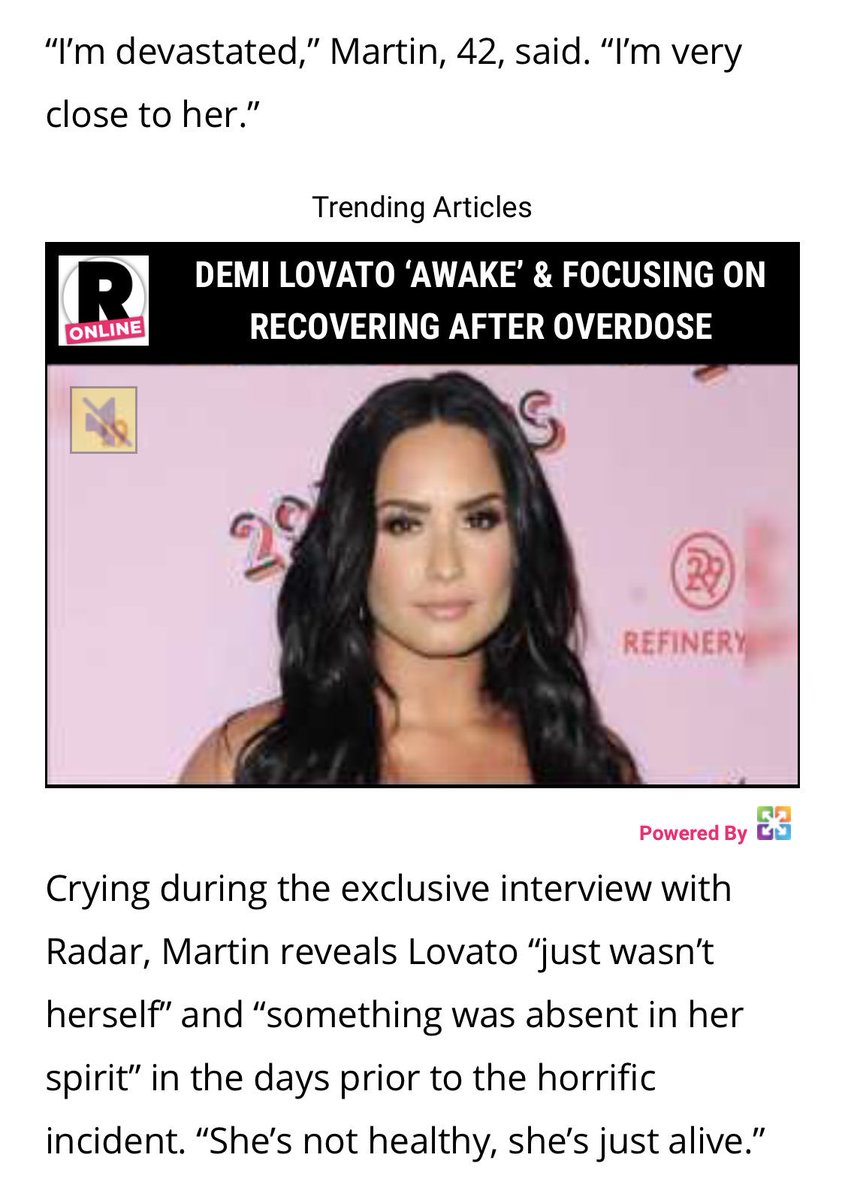 demetriaaalove's tweet photo. Demi Lovato’s Trainer Tells All On Final Hours Before OD: ‘She Was Absent In Her Spirit’ https://t.co/rBtGFsrGMz https://t.co/Ug4dCNhuJ9