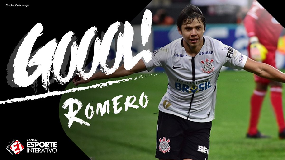 TNTSportsBR's tweet photo. GOOOOOOOOOOOOOOOOOOOOL do @Corinthians! Romero marca e coloca o Timão na frente do @Cruzeiro! 1 a 0! #CORxCRU https://t.co/PwTUmps9zF