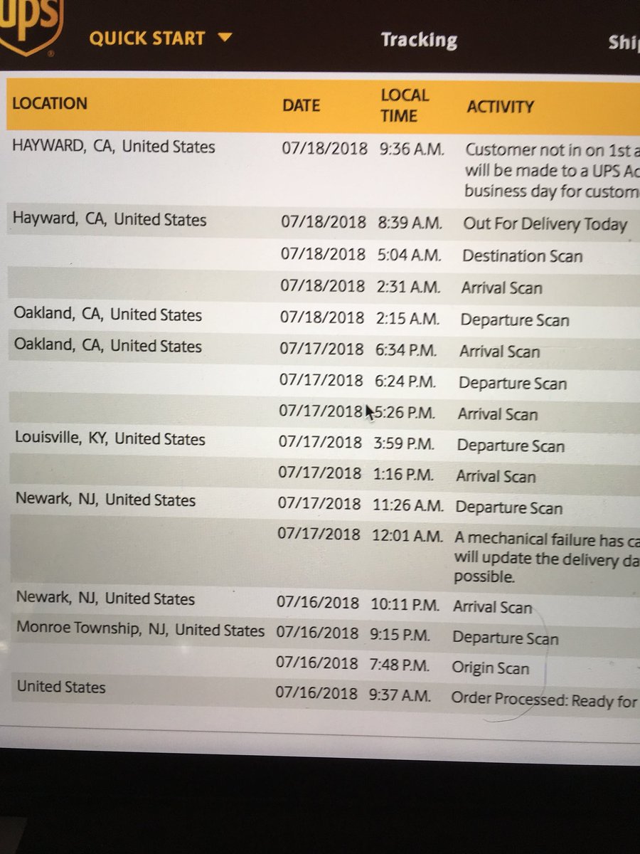 heysupimrad's tweet image. It was for overnight. I get The plane couldn’t get off the ground. Dude couldn’t  ring the doorbell as I was waiting less than 10’ away. #upsfail