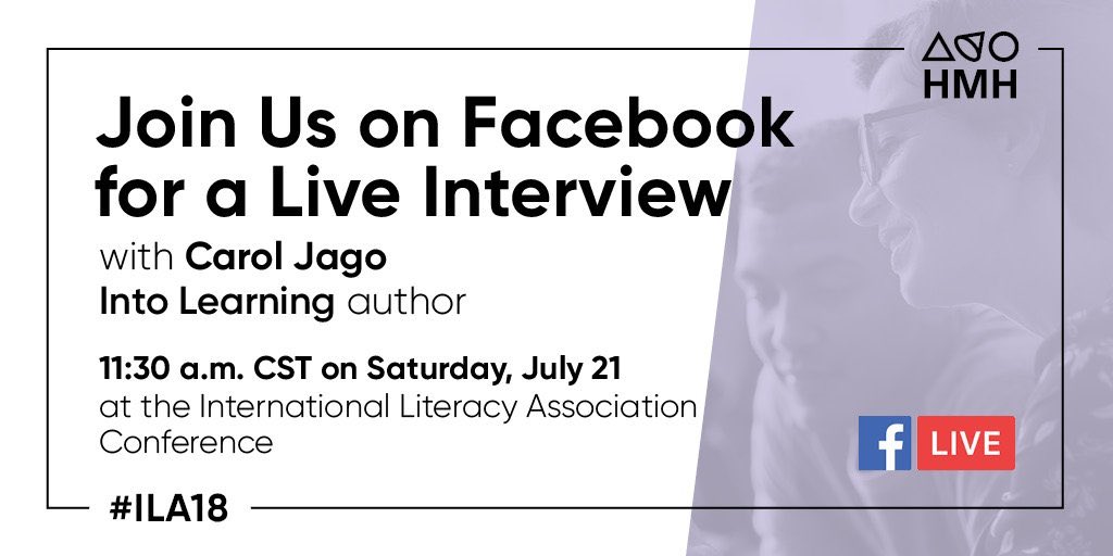 jamiesdowney's tweet photo. Reading in crisis? Say it isn't so! Author @CarolJago will talk shifting focus and fluency this weekend at #ILA18. Catch a preview here:  https://t.co/Jw33wNWMeD https://t.co/neQomLlTzg