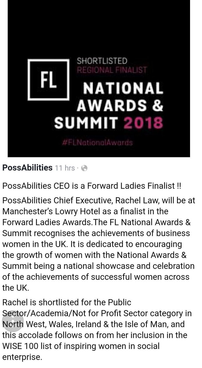 ClaudineJigsaw's tweet photo. I may be bias but to me she's already a winner @ForwardLadies 😀😉 I'm so proud of my beautiful #BFF Rachel #mummy #daughter #sister #wife #Friendtoeveryone #No1AnimalLover #CEO @poss_Abilities @PossAbHomeshare #FLNationalAwards 😊 #GoodLuck https://t.co/13CoFleiJg