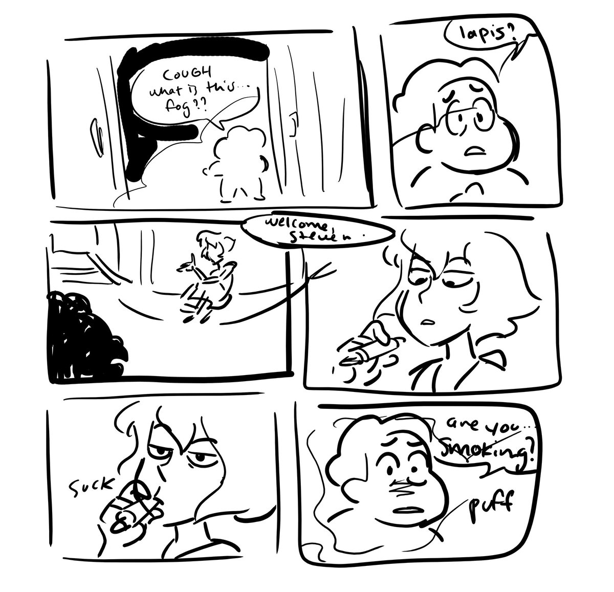 behold my stream of consciousness comic drawing 