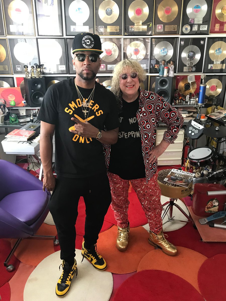 Excellently creative day with <a href="/DrummaBoyFRESH/">DRUMMA BOY FRESH</a>.  SO much potential musical damage to do together!! #rap #soul #OldSchool #trap #RandB #pop #mixitalltogether