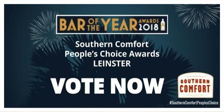 Our finalists have been accounced. It is now over to the public decide Southern Comfort People's Choice Award. Follow the link to vote for the best bar in Leinster!
 > bit.ly/2Lf1Dtx #Barawards18 <a href="/33SouthMain/">33 South Main</a> <a href="/BradysShankill/">Brady's of Shankill</a> <a href="/BridgeHouse1/">Bridge House Hotel</a> <a href="/IrishSnug/">Johnnie Fox's</a> <a href="/LeftBank_KK/">Left Bank, Kilkenny</a>