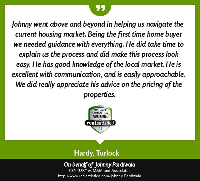 RealtorJohnnyP's tweet image. So, this recommendation has put me on cloud nine today. realsatisfied.com/Johnny-Pardiwa… via @realsatisfied