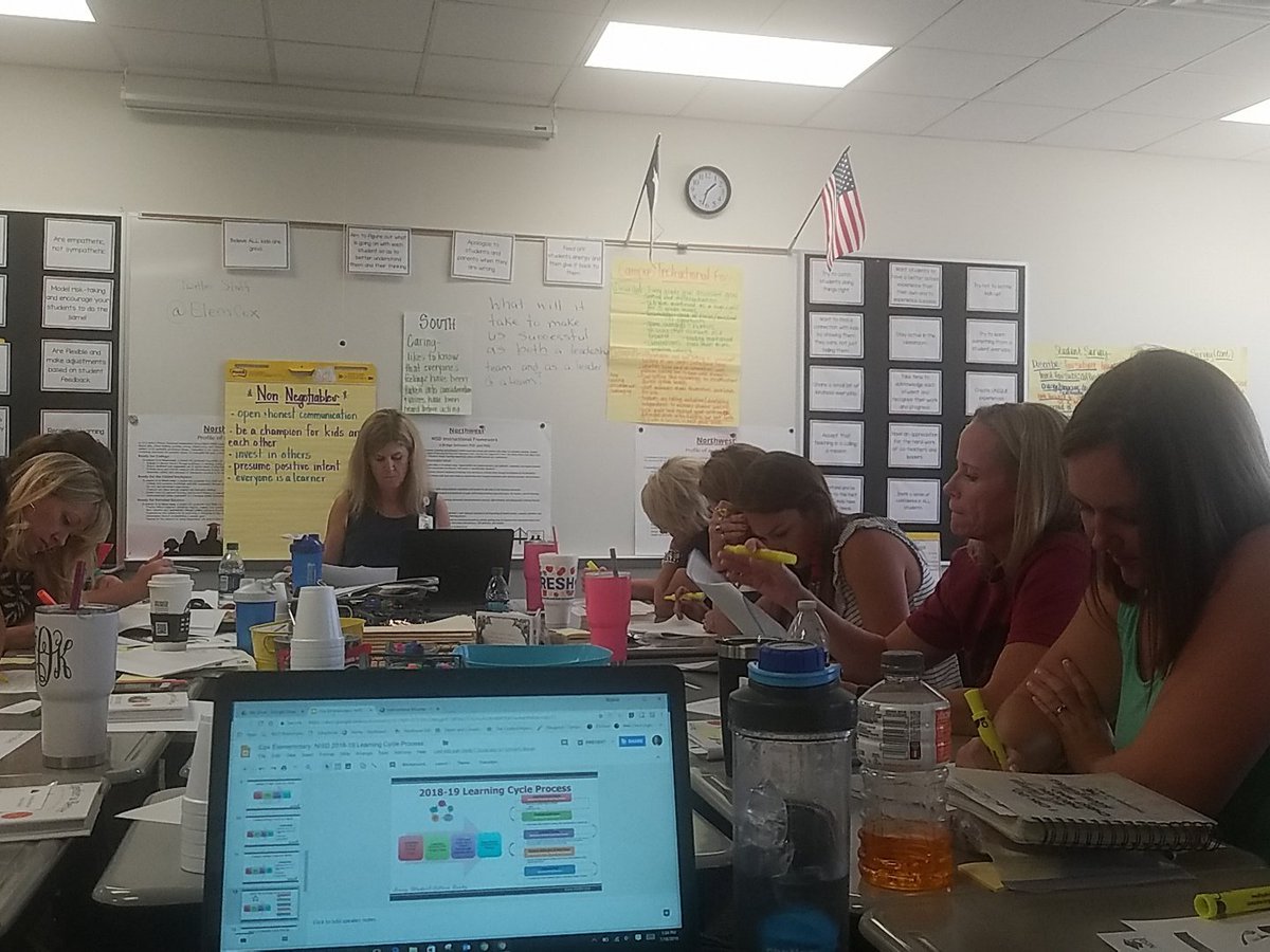ElemCox's tweet image. Leadership team at work. #makingitmatter