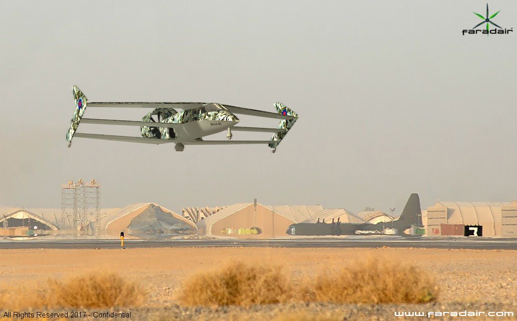 faradair's tweet image. Big Day for us at @FIAFarnborough today - Revealed the BEHA H1 hybrid variant 6-10 seats, The BEHA E1 fully electric variant 2+ hours flight duration &amp;amp; BEHA M1 military variant with 2000hp Turboprop, lifting in excess of 10 tonne payload #FIA18 #UrbanAirMobility #Defence #BEHA