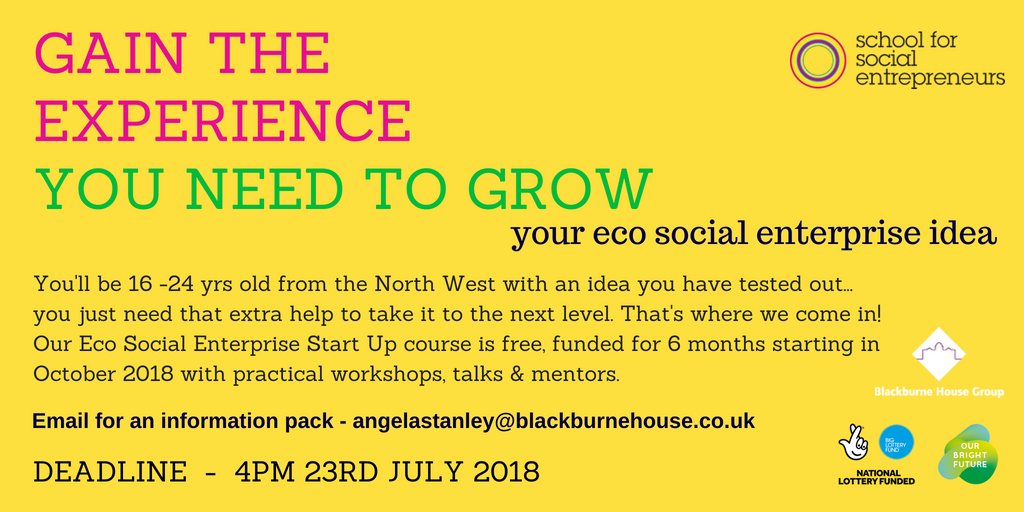OMG #northwesthour community... so nearly there for finding the tip top 16-24 yrs old #youthfutures #youthleaders of our future #ecosocial #socialenterprises from across the #northwest ... 1 last push pls RT/share bit.ly/SSENWEcoSocial…