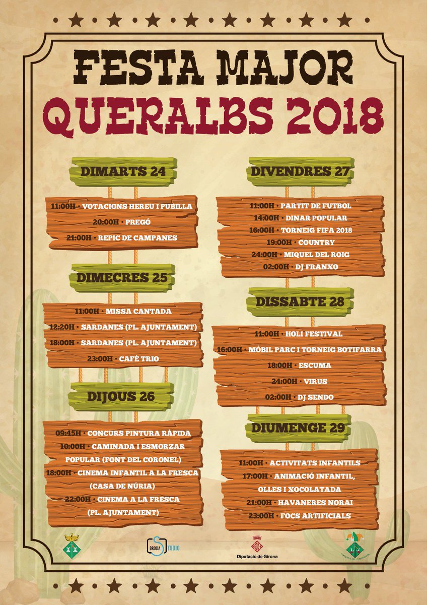 Ja tenim el cartell de la Festa Major d'enguany!!! Prohibit perdre's cap acte!