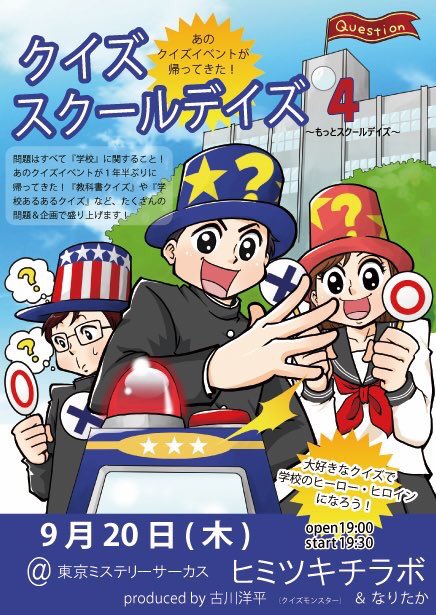 古川洋平 クイズ制作 カプリティオ 早押しボードでは簡単な問題が連続すると厳しい側面があります 全員正解が続きボードの性質が 取りこぼさない に限られること 一度リードしたら易問続きの問題群で押さずに正解を重ねれば勝ててしまい展開が読める