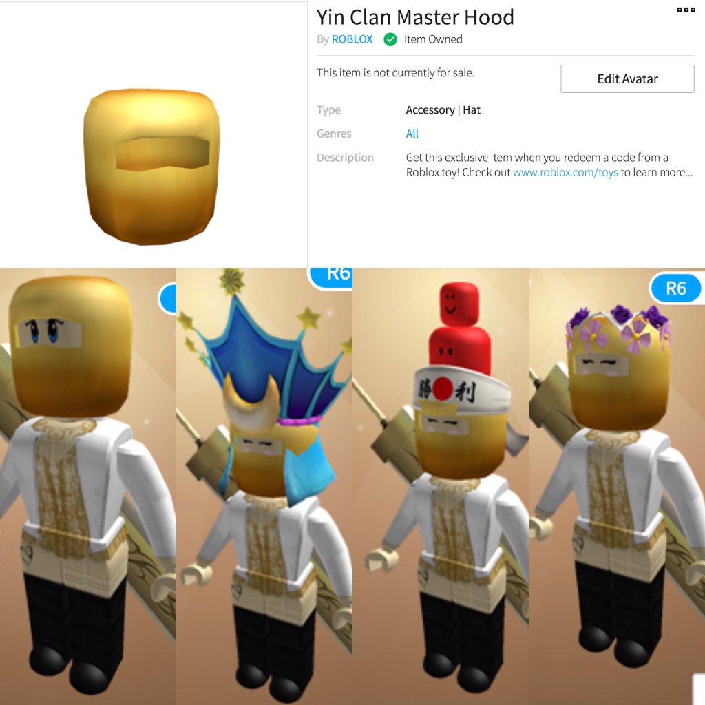 Lily On Twitter I Just Opened The New Roblox Ninja Assassin Core Pack And I Love The Gold Head Code It Matches A Lot Of Different Faces And Hats And They Actually - codes for roblox fortnite 2018