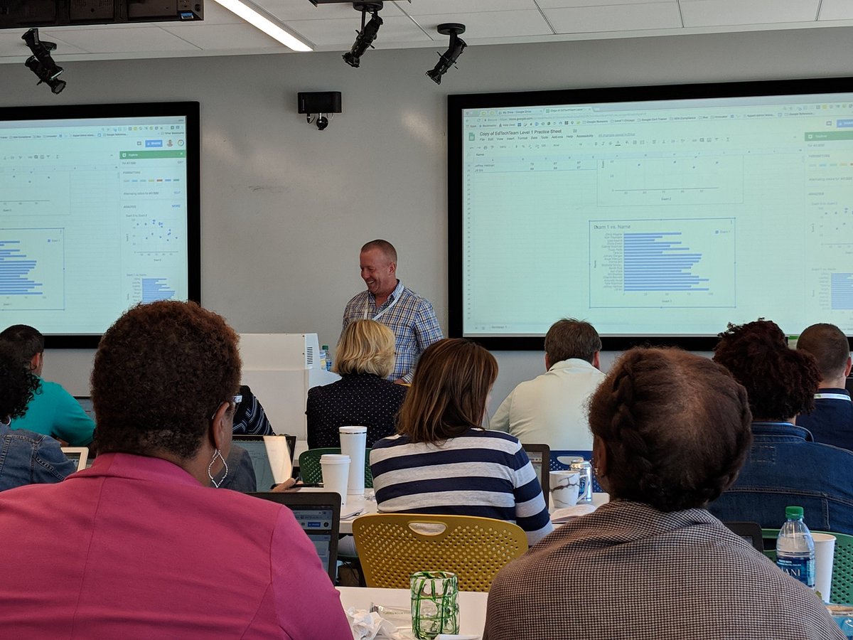 rcarroll2003's tweet image. #explore in #googlesheets with @jaysal7 and 30 amazing principals #cpstech!