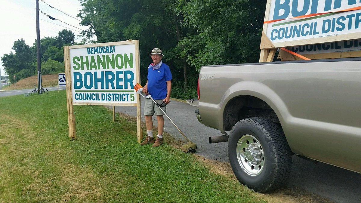 Getting our big signs up around the county! If you have a space in a prevalent area and would like to put up one of our signs, please email me - shannon@shannonbohrer.com