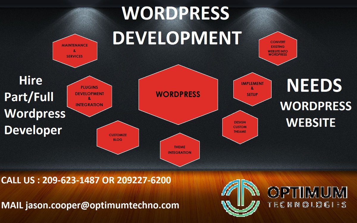Hire a Developer Or Needed a Website

We specialize on: #WebsiteDevelopment #ecommerce #WordPress #Joomla #Drupal #Magento  #ECommerce  #MobileApplicationServices
#Android and #iOS #SEO #SEM #adwords #PPC  #digitalmarketing
Call us : 209-227-6200
Email : info@optimumtechno.com