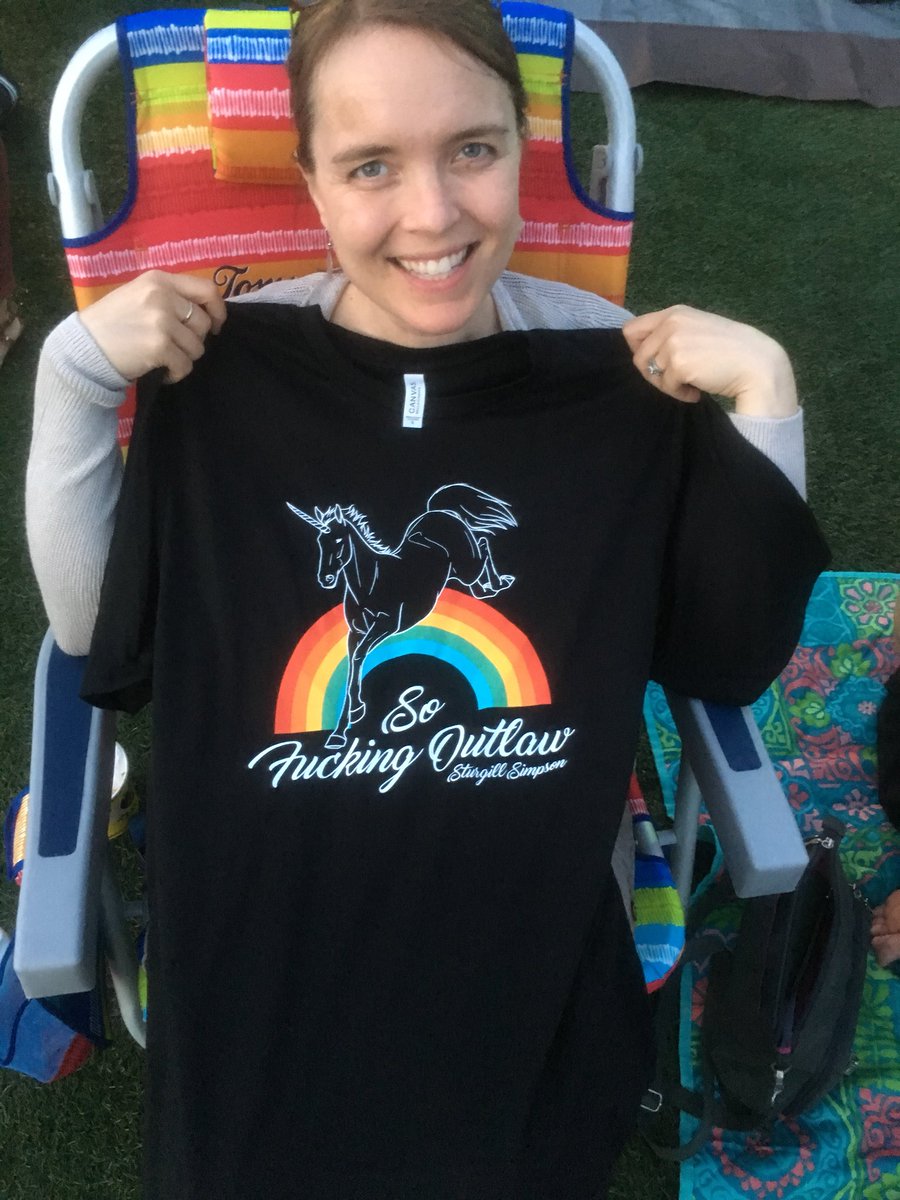 JakeMahle's tweet photo. @JasonIsbell — Great show in Dayton last night. Any chance we can hear Goddamn Lonely Love tonight?  I will be in the pit wearing the Sturgill Simpson shirt modeled below.  So outlaw. https://t.co/c0sosdevSg