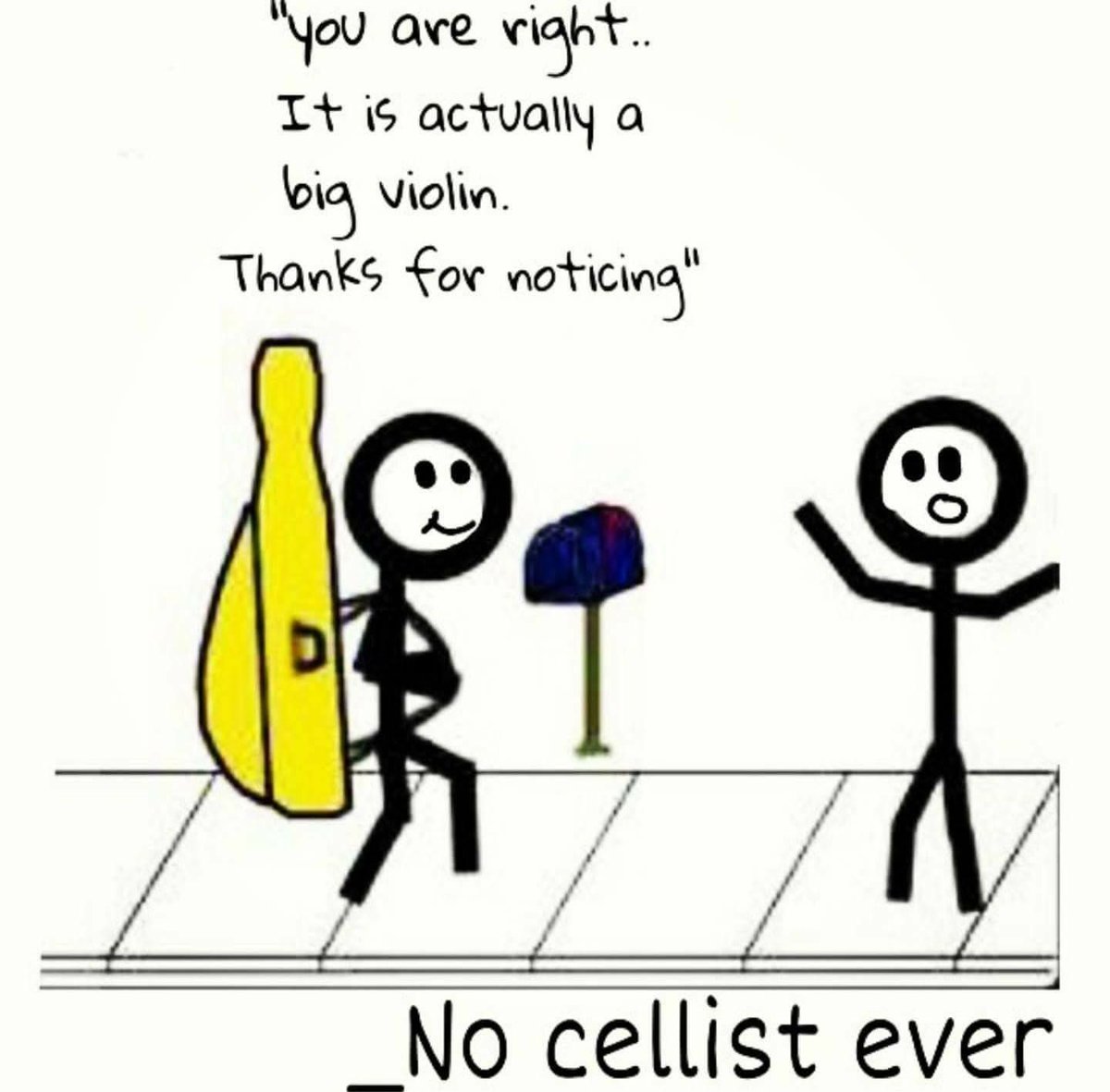 toledosymphony's tweet photo. Oh yeah, you're right... 🙄 #CelloProbs https://t.co/EZmS8KTttG