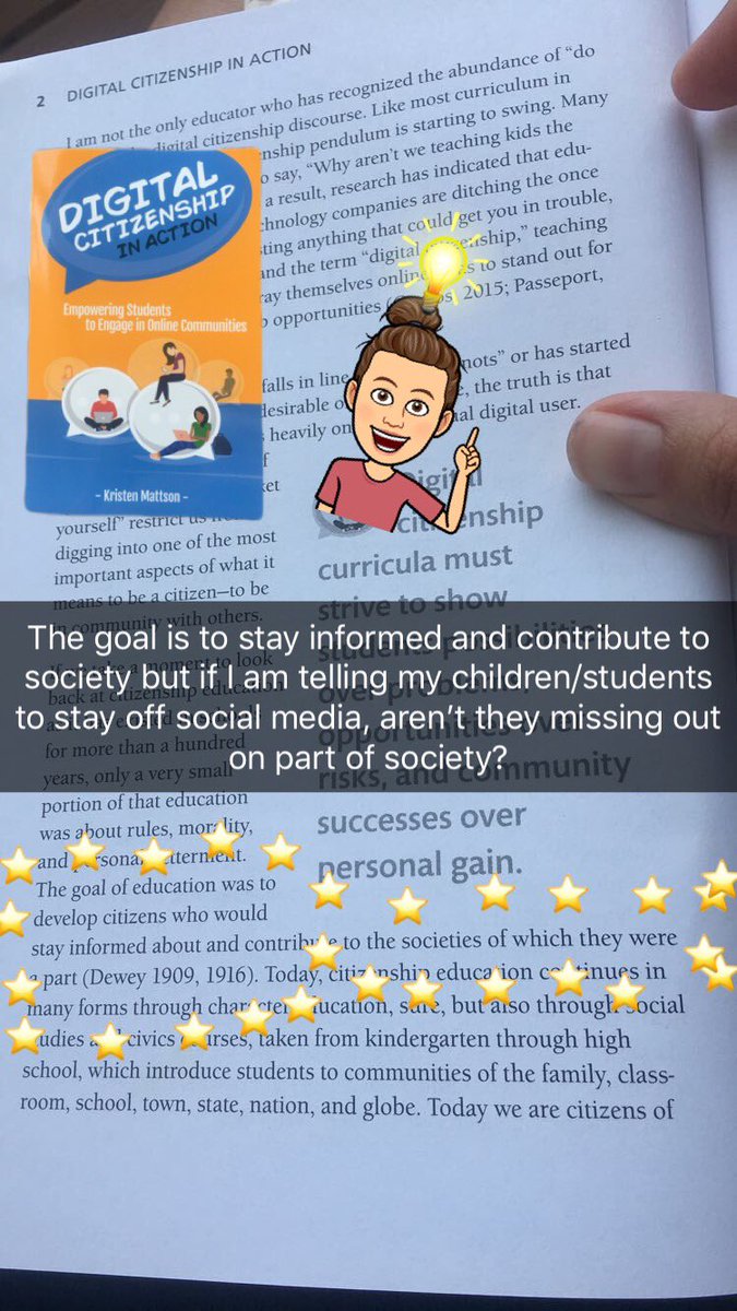 MathDresser's tweet photo. Reading Digital Citizenship in Action by @DrKMattson while the baby naps- the wheels are turning! #booksnaps #digcit #ijuststarted #ihopeitsalongnap https://t.co/VN64kyJ4vb