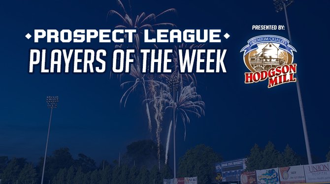 ProspectLeague's tweet photo. .@DanvilleDans Matt Gammon and @QuincyGems Ryan Mantle named Prospect League Pitcher &amp; Player of the Week, presented by @HodgsonMill https://t.co/XUGey7wJuE https://t.co/MEJUChHT00