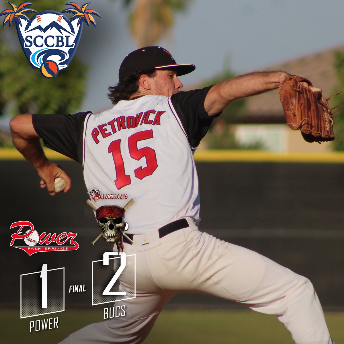 SCCBL (@sccbl) on Twitter photo Hayden Petrovick and the <a href="/IVBaseball/">InlandValleyBaseball</a> Bucs' pitching staff held back the dangerous <a href="/PSPowerBaseball/">Palm Springs Power</a> lineup to secure a 2-1 victory in Game 1 of the SCCBL Semifinals! ☀️⚾️ Hayden Petrovick and the <a href="/IVBaseball/">InlandValleyBaseball</a> Bucs' pitching staff held back the dangerous <a href="/PSPowerBaseball/">Palm Springs Power</a> lineup to secure a 2-1 victory in Game 1 of the SCCBL Semifinals! ☀️⚾️